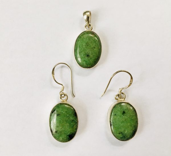 Ruby Zoisite Jewelry Set