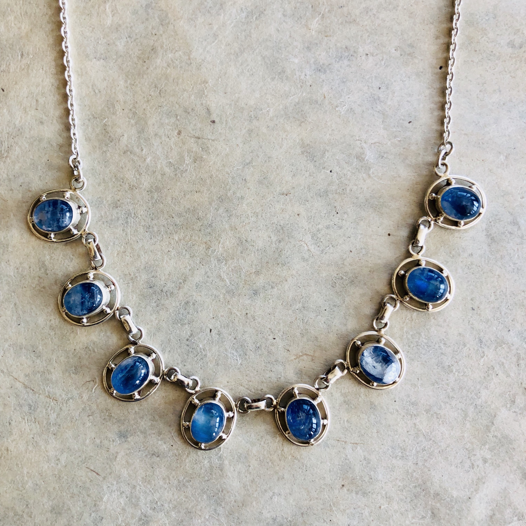 【STAR JEWELRY】 BLUE MOONSTONE NECKLACEイエローゴールド